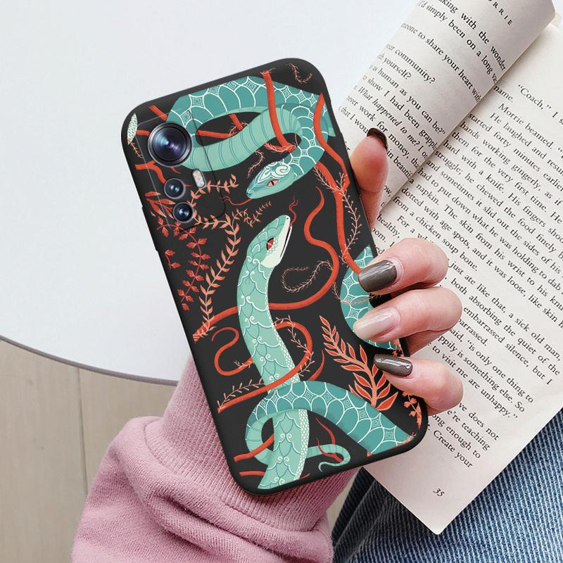Flower Phone Case For Xiaom 12T Mi12T Pro Funda Cute Heart Cartoon Owl Xiaomi 12 T Xiaomi12T Pro Matte Soft TPU Back Cover Shell