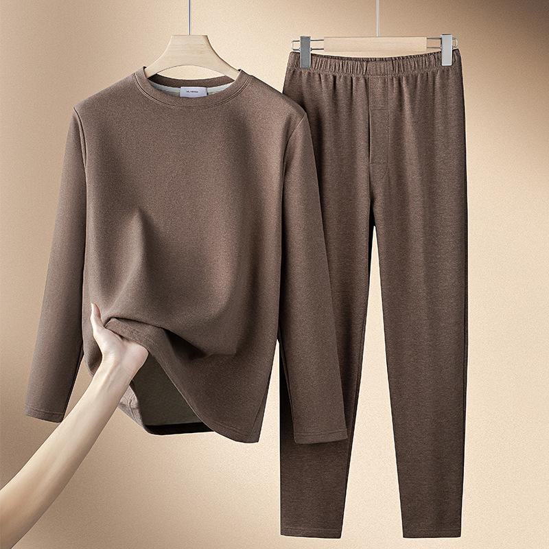 

Чоловічі безшовні термоштани - Осінньо-зимові легінси з захистом від холоду з кашеміровим шовком та велюровою обробкою Set; M