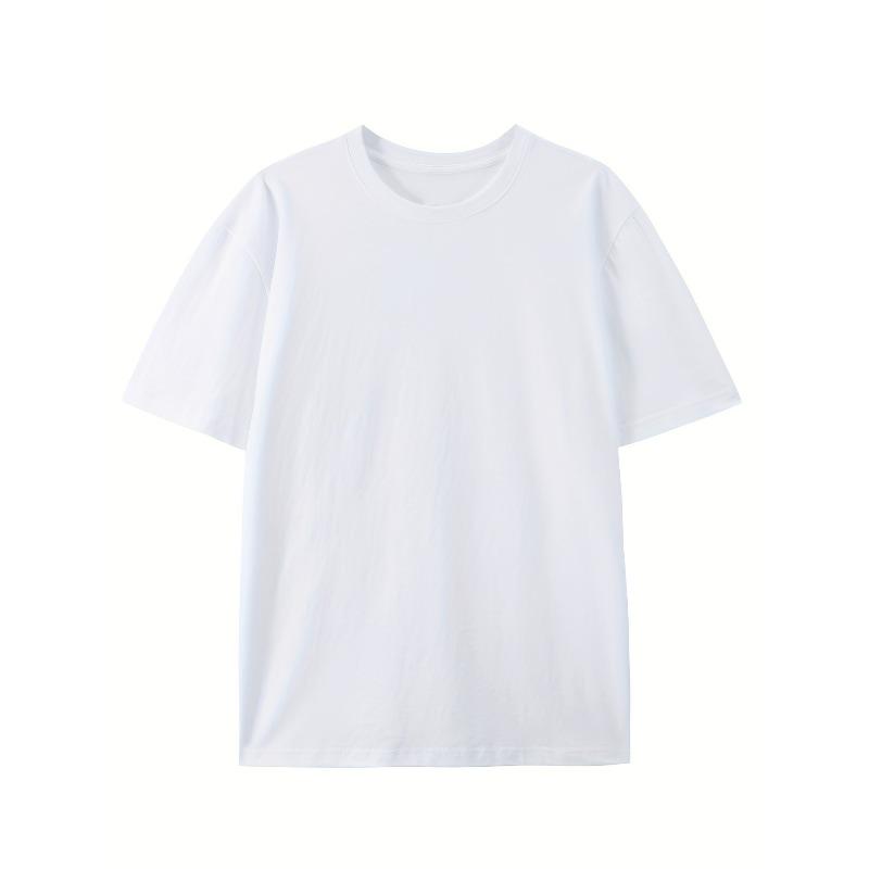 European sizes Men's Summer T-Shirt with Black Dragon Print, Short Sleeve Round Neck Tee for Outdoor and Casual Attire