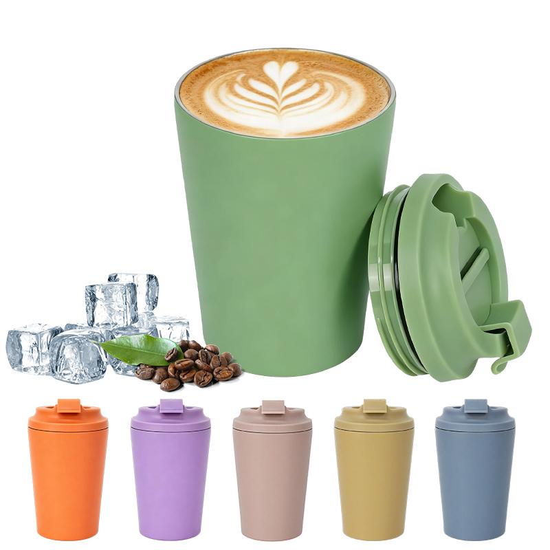 Self Stirring Smart Travel Mug Custom Logo Personalized Heated Coffee Mugs With Straw 301-400ml