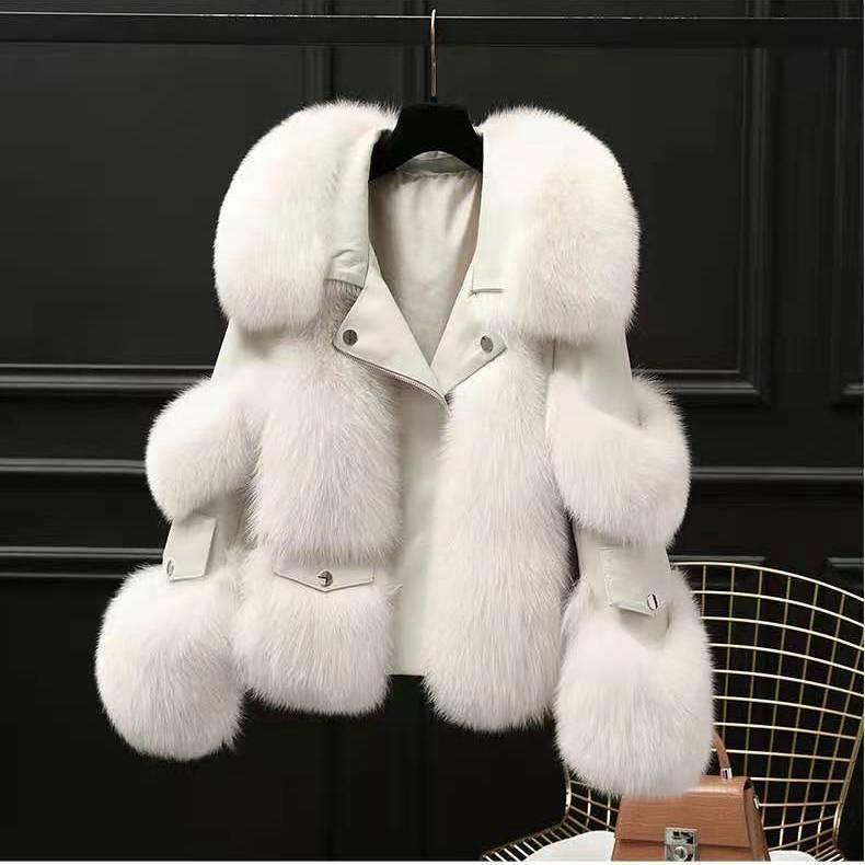 Winter new women's imitation fox hair padded cotton casual fur coat loose high quality imitation fur coat
