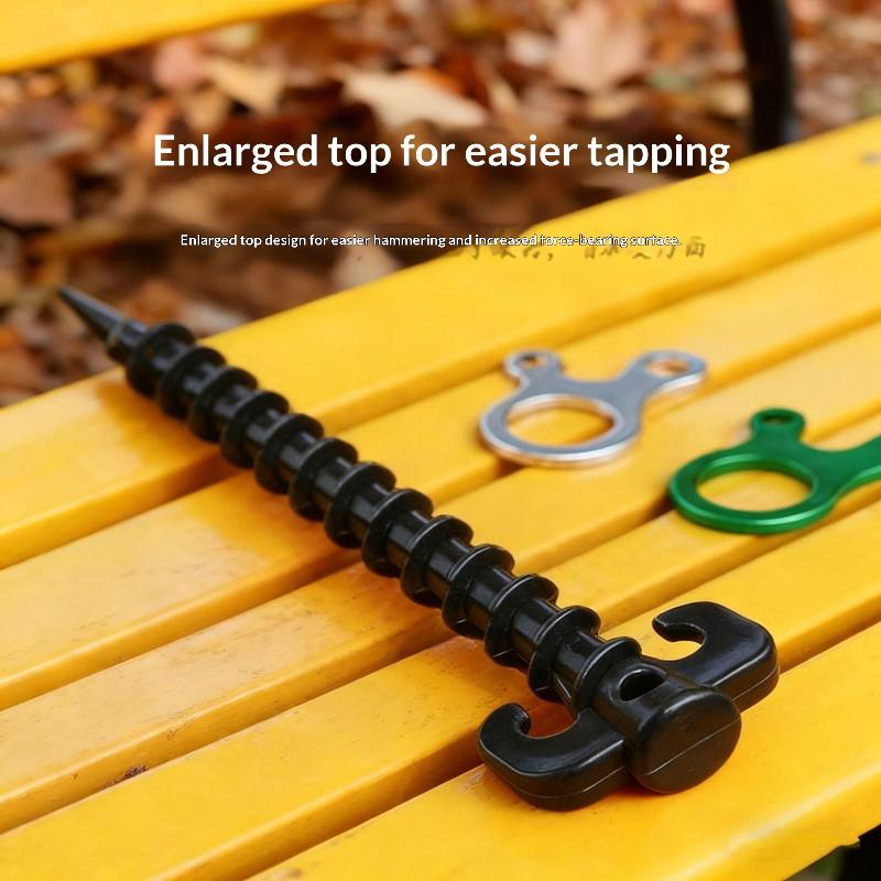 10Pcs Tent Pegs Canopy Stakes Durable Ground Anchor Nails With Strong Holding Power For Rain Tarps Camping Hiking Gardening