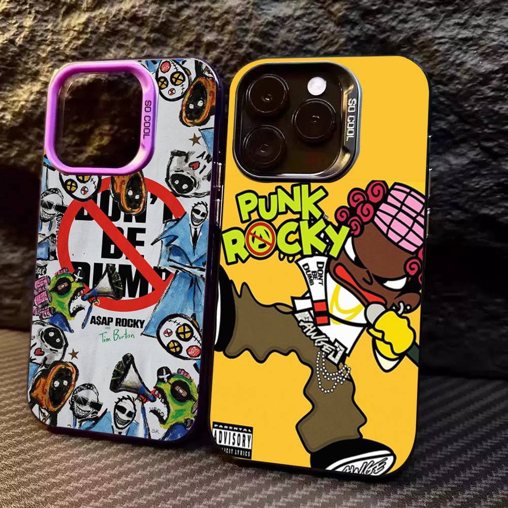 A-ASAP R-Rocky Nebuď hloupý Obal na telefon Pro IPhone 16 15 14 13 12 11 17 Pro MAX Plus Pro Matný Nárazuvzdorný Kryt