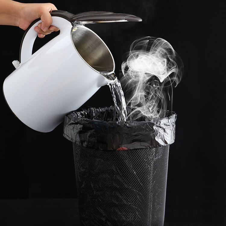 Thickened Drawstring Kitchen Garbage Bags - Medium & Large, Disposable Plastic, Household Use