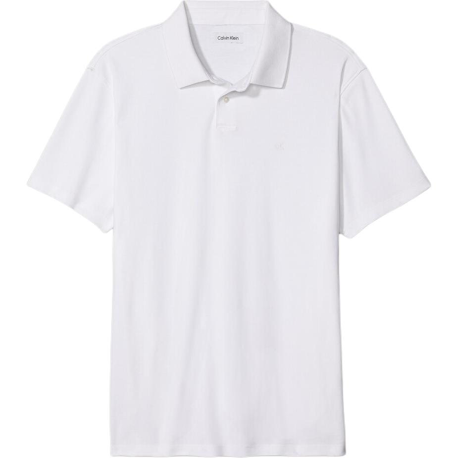 

Calvin Klein Cotton Solid Short Sleeve Polo Shirt Men tops White 40BM220-YAA XL