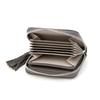 Dot Embossed Bellows Charm Wallet Shoulder Bag