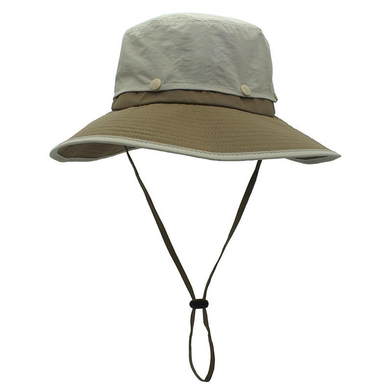 New color matching double hat top sun hat men's outdoor sports hiking hat sunscreen bucket hat