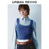 UR 2024 Winter Women's Jacquard Layered Knit Top