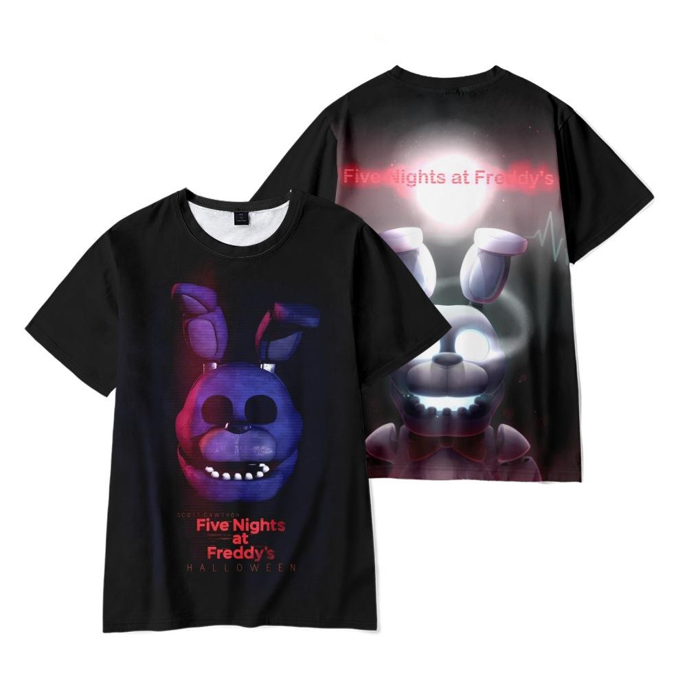 10 Colors Summer 2025 Five Nights At Freddy's Adult Tops Women Men's Round Neck Short Sleeved Lightweight Sports Jersey T-Shirt