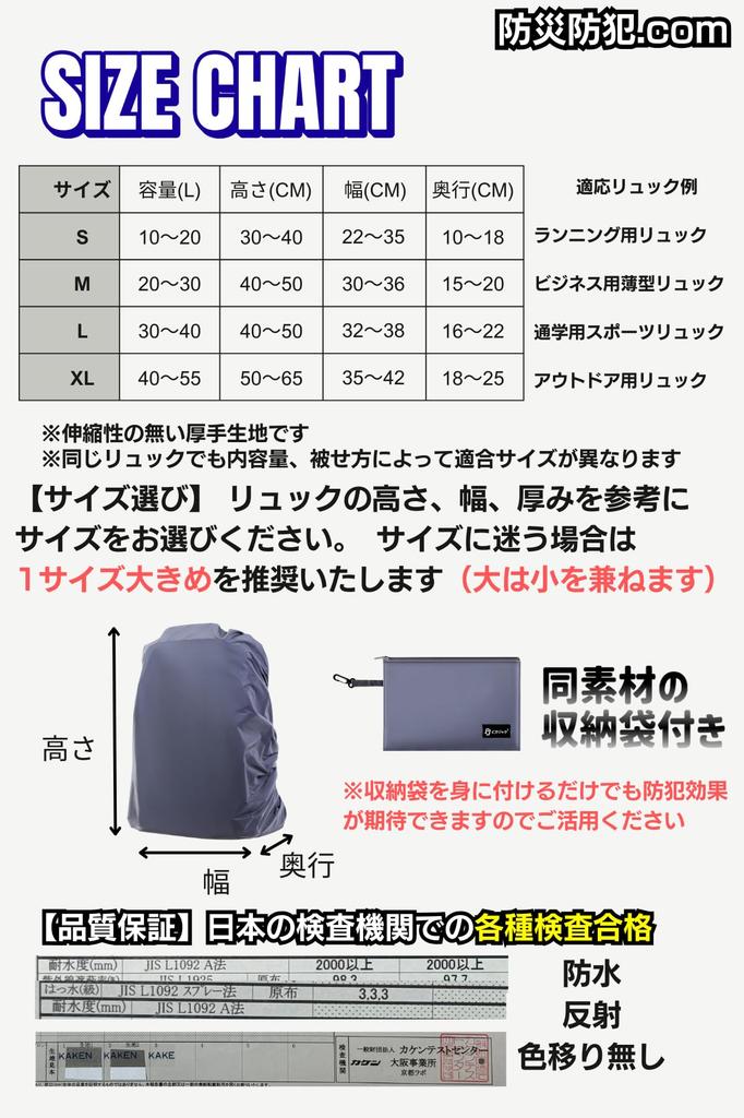PikaJake Backpack Cover Fully Perfect for Sunny Keeps Your Luggage Dry and Increases Nighttime Visibility Commuting Backpack Cover with Double Drop