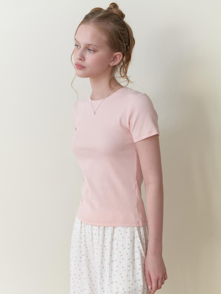 Liel Blueberry Half T-Shirt (Pink)