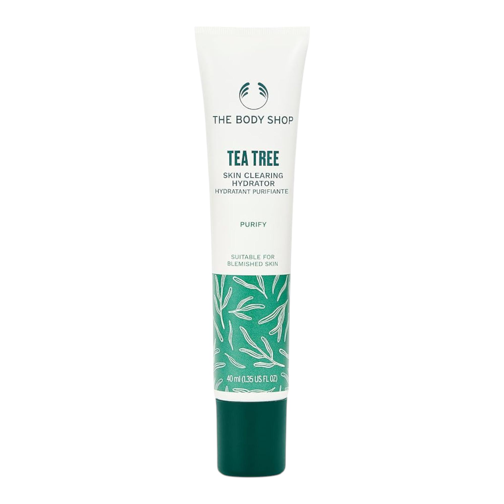 The Body Shop Tea Tree Skin Clearing Hydrator 40ML Pack For Oily Blemished Skin Vegan Mattifying