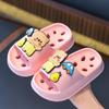 Kids Summer Bathroom Slippers Non Slip Quick Dry Hollow Out Indoor Home Bath Sandals For Boys Girls Toddler