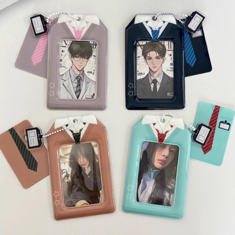 Uniform Series PVC Photo Frame with Mini Pendant Creative School Uniform Photocard Holder 3 Inch Kpop Idol Card Sleeves 2025 New
