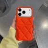 Xiaoxiangfeng rhombus card leather pattern is suitable for Apple 17Promax mobile phone case iPhone16 solid color 15/14/13