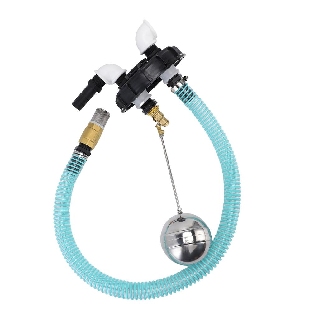 Heavy Duty IBC LID DN 150 with Overfill   and Pump Connection, 25mm Hose 90 Degree Elbow, PP IBC Rainwater Collection Sews for