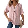 JPNTKY Women's Fashion Casual Short Sleeve Blouses & Shirts