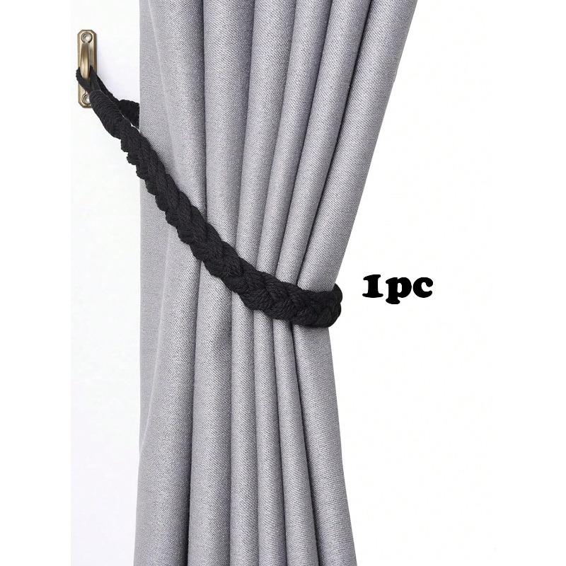 Handmade Braided Rope Curtain Tie Backs, Multiple Colors & Sizes Available, Suitable For Curtain Fixing