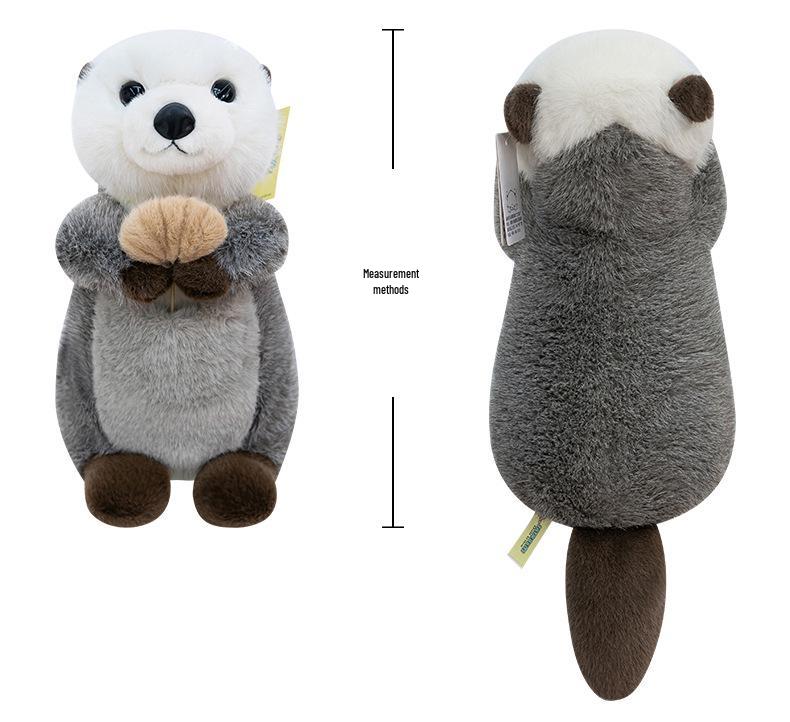 Adorable Sea Otter Plush Toy - Fluffy and Warm Children's Zoo Doll