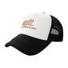 Keine Sorge Sei Capy Capybara Grafik Trucker Cap Atmungsaktives Netz Baseballkappe Verstellbar Lässig für Erwachsene