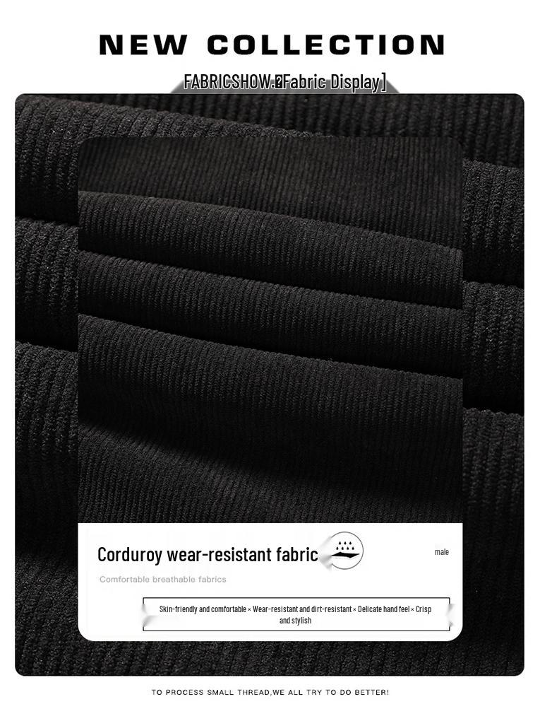 ZH 8027 Men's Retro Corduroy Lambswool Vest - Thickened, Plus Size, Versatile, Casual Workwear Outerwear