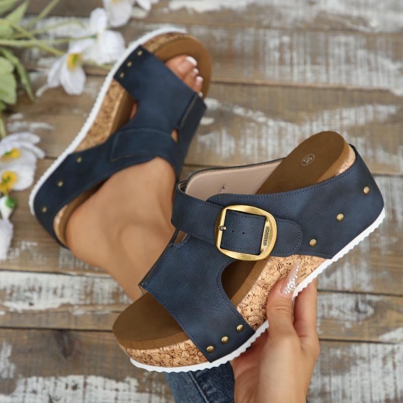Fashion Fashion Women Summer Shoes Sandals 2025 New Wedges Sandal for Women Elegant Sandals Slide Huaraches Female Women Heels Footwear