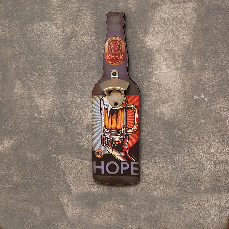 Personalized Creative Wall Pendant Bottle Opener For Restaurant Barbecue Shop Unique Bar Essential Decorative Wall Art