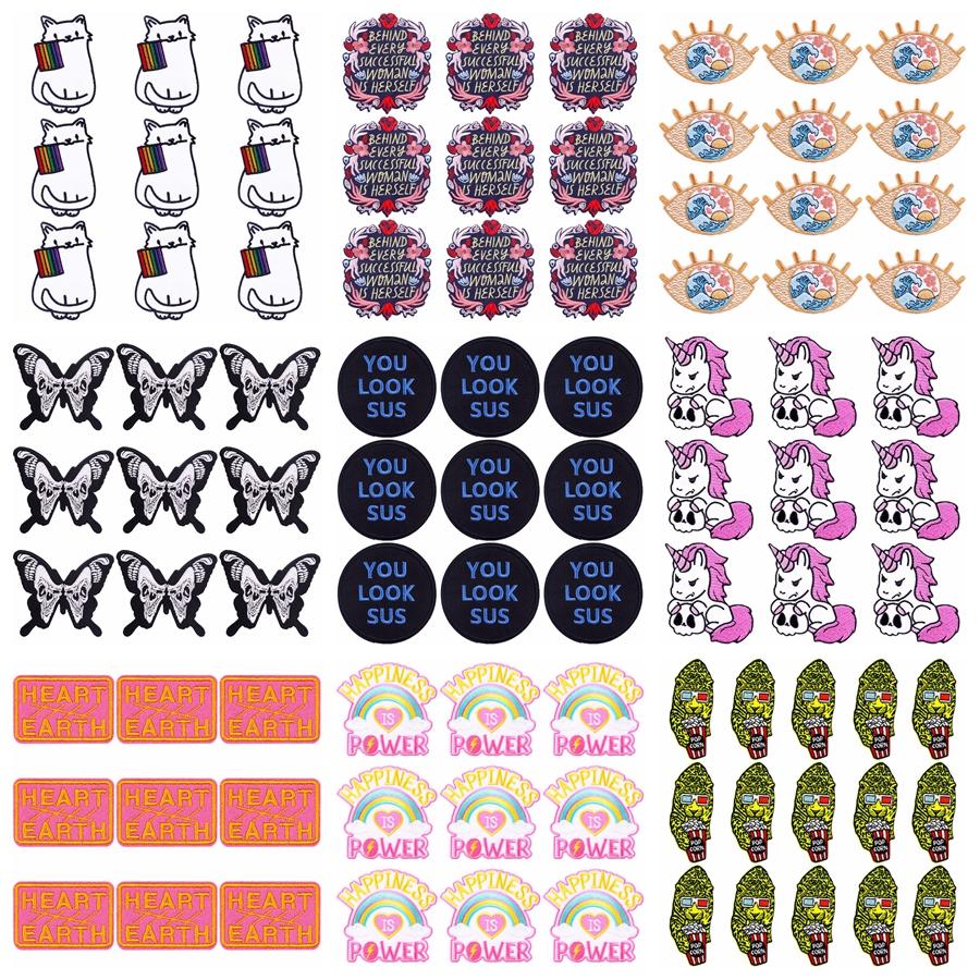 

10 шт./лот, оптовая продажа, вышивка, железные нашивки для одежды, нашивки для одежды, куртки, декор, аппликация, принадлежности для шитья