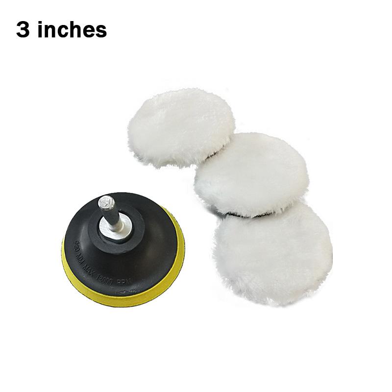 

Набор из 5 полировальных дисков из искусственной шерсти, шарики из шерсти для салона автомобиля, 3 дюйма/4 дюйма/5 дюймов, аксессуары для полировки автомобилей