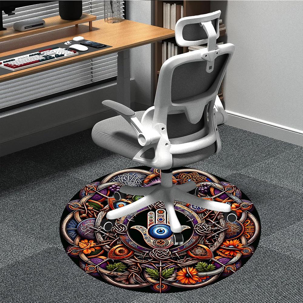 

1pc Mystic Symbols Chair Carpet for Office, Soft Flannel Throw Mat, Perfect for Office,Holiday Party Decoration Choice yy251113136 80cm by 80cm