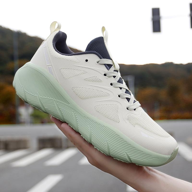 Unisex Summer Running Shoes Lightweight Men Women Fashion Sneakers Original Trainer Breathable EVA Elastic Lace Up Sports Shoes