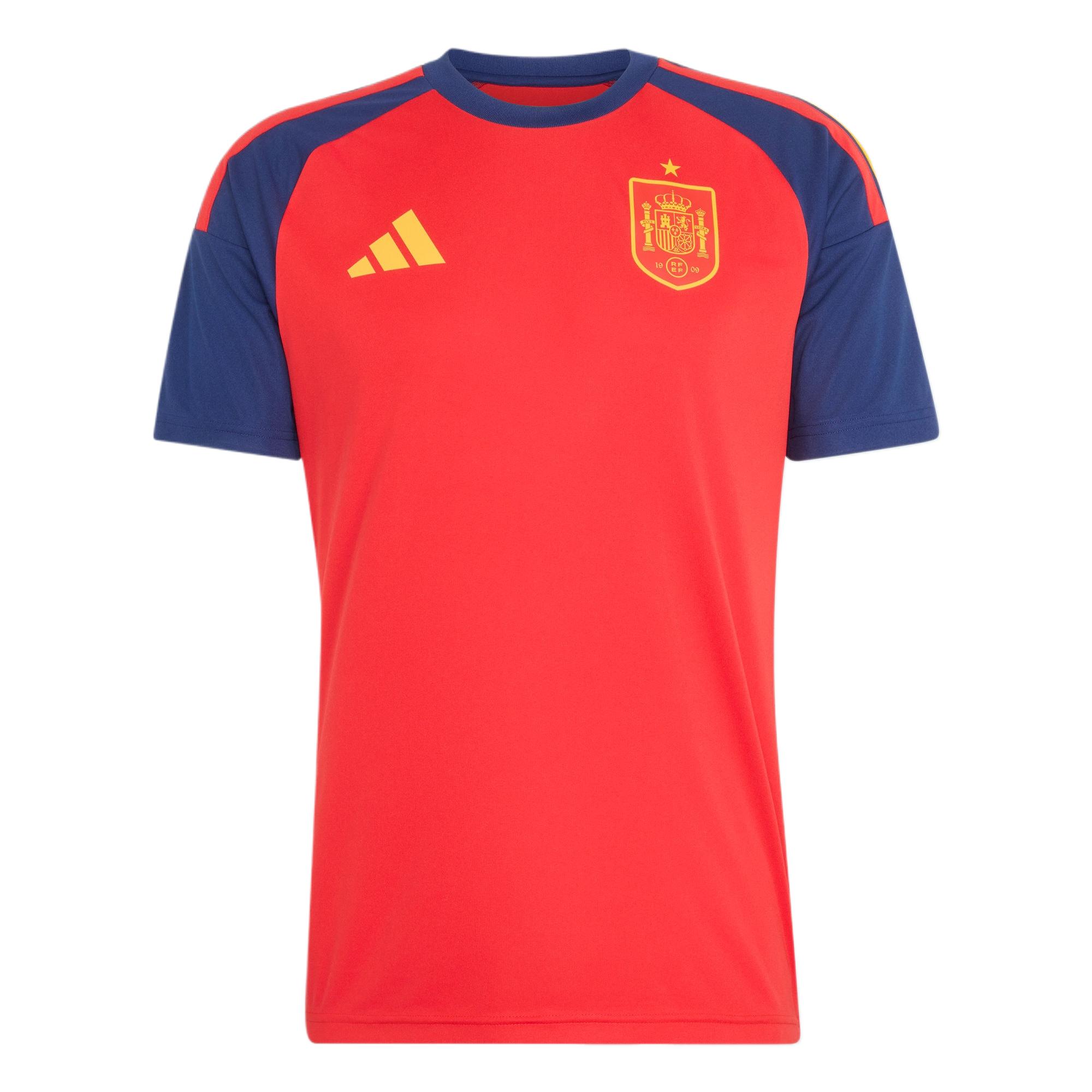 Adidas Spain 26 Home Fan Short Sleeve Football Jersey Men jerseys JZ5780 S