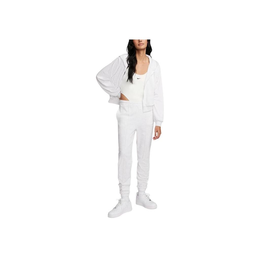Nike Chill Terry Vienskrāsu Brīvs Ar Rāvējslēdzēju Džempera Jaka Sieviešu Ārējais Apģērbs Bērza-Heather FN2420-051