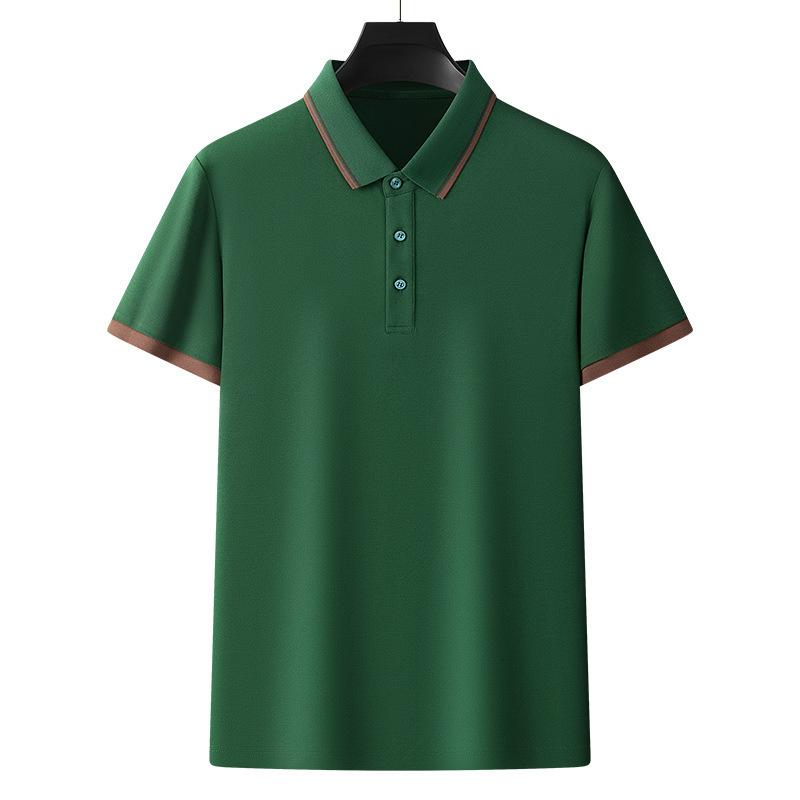 Short-sleeved POLO shirt, men's pure cotton breathable T-shirt, business casual lapel top
