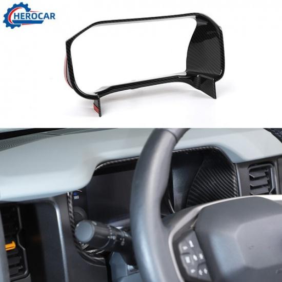 Center Console Dashboard Ring Panel Frame Trim for Ford Bronco 21+Carbon Fiber