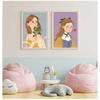 Anime Girl Prints Posters Lovely Pink Girly Style Canvas Painting Girls Room Interior Minimalist Boho Home Decor Birthday Gift