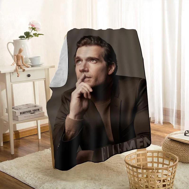HEARMNY Henry Cavill Blanket Super Soft Warm Microfiber Fabric Blanket For Couch Throw Travel Adult Blanket 1009