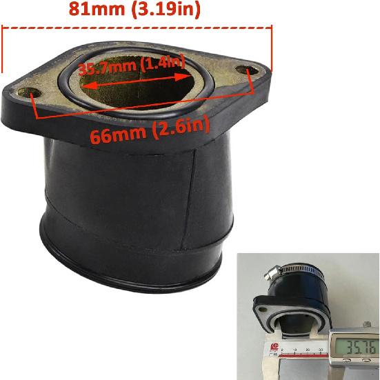 Intake Manifold for Yamaha TTR250 1999-2006 Carburetor Manifold Boot Joint (with Clamp)