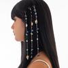Ocean Vacation Style Conch Fringed Hair Accessories, Simple Irregular Gravel Long Chain Braided Hairpin