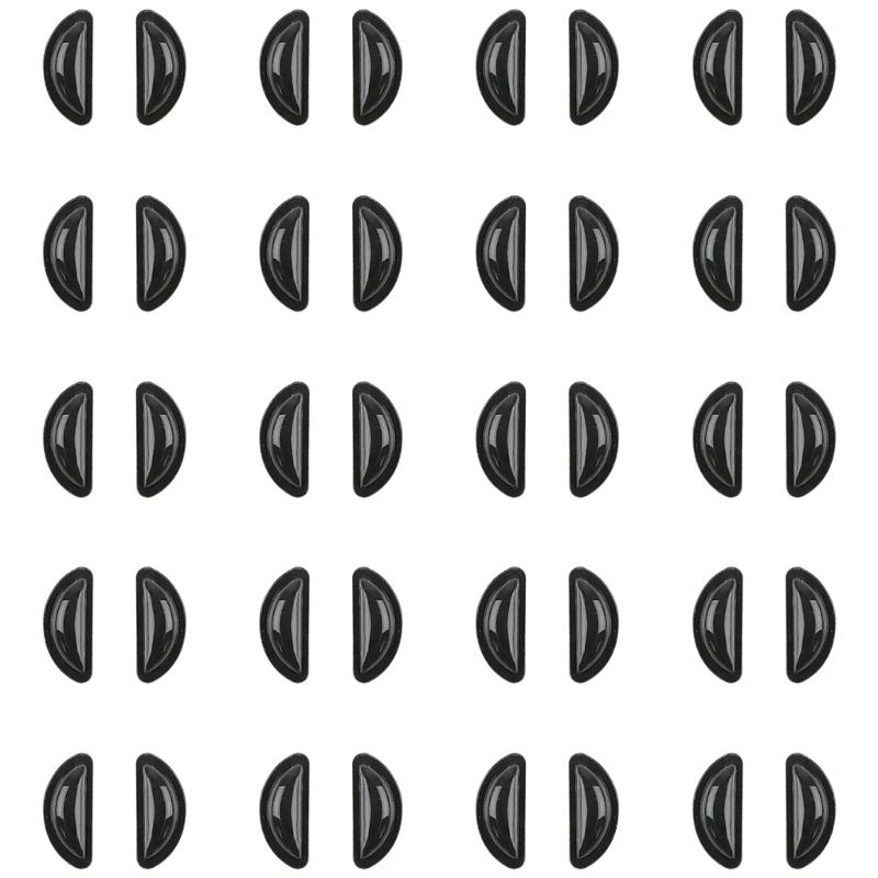 20pairs Adhesive Silicone Nose Pads with Air Cushion for Eyeglasses Nonslip Feature Universal Compatibility Comfort