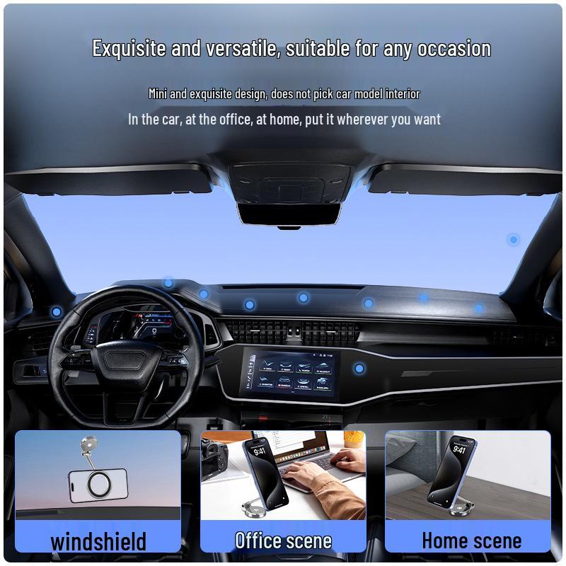 360° Rotating Zinc Alloy Magnetic Car Phone Holder