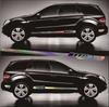 2Pcs Laser Reflective Car Auto Graphics Both Side Body Vinyl Decal Sticker Sports Racing Race Car Long Stripe Decals