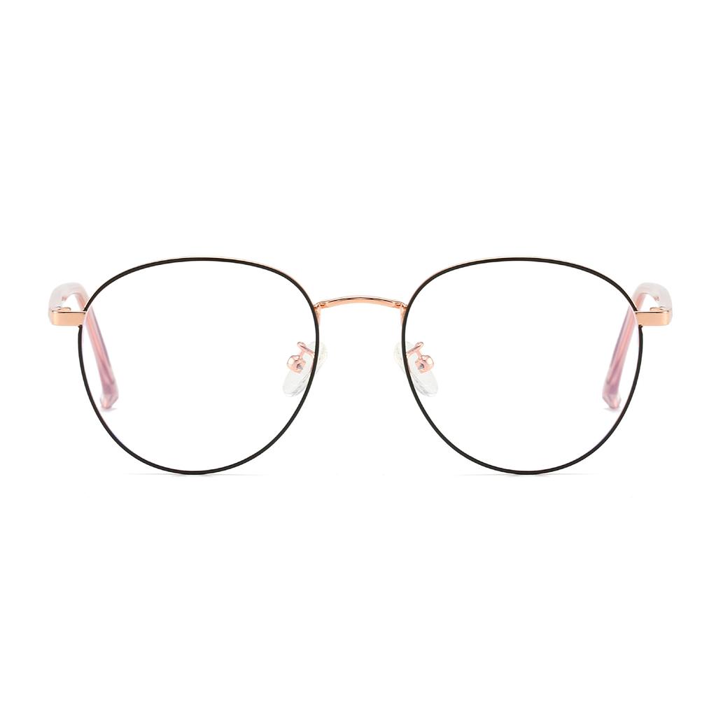 Literary Oval Frame Anti-Blue Glasses With Myopia Flat Glasses Xiaohongshu Tr Retro Frames
