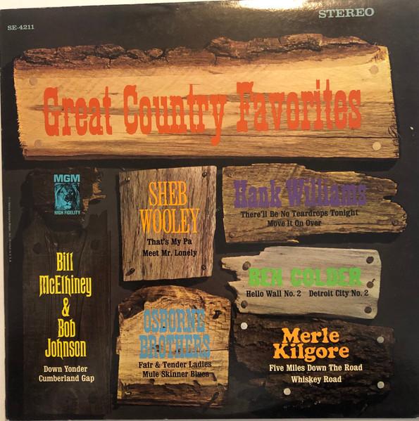 

LP Record VARIOUS - Great Country Hits SE4211 MGM Records US Folk Used