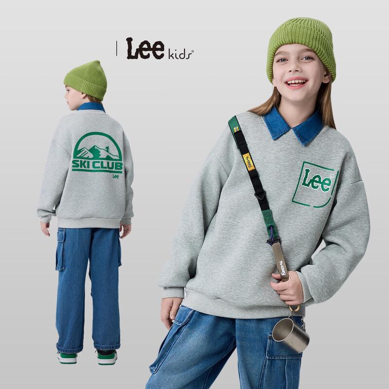 LeeKids Fleece-Lined Kids  Round Neck Printed Sweatshirt