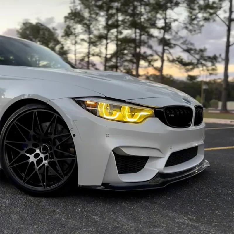 For 2018-2020 BMW M3 M4 F80 F32 F36 F33 F82 Adaptive Led Headlight CSL Blue Red Yellow Angel Eyes DRL 63117493229 63117493230