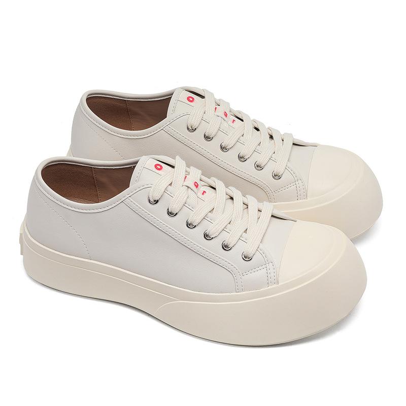 

58143 Mani big head shoes platform white shoes muffin lace-up Wang Jiaer men s shoes and women s shoes 44 [Male size]