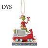 Christmas Tree Ornaments Green Elf Red Car Ornament, Acrylic Hanging Decor Holiday Party Supplies for Mirror, Funny Pendant, Home Decoration Favors