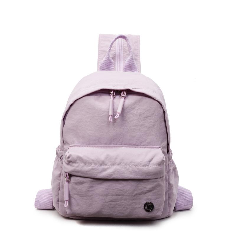 Backpack for women's summer multi-purpose single shoulder lightweight simple solid color mini backpack casual sports breast bag