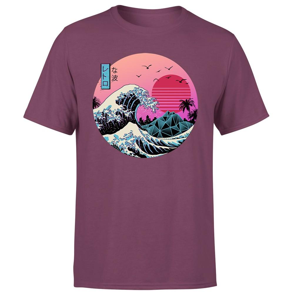 Retro Great Wave Tshirt Unisex Kanagawa Art Japan S Unisexs TShirtP1OrA 2XL